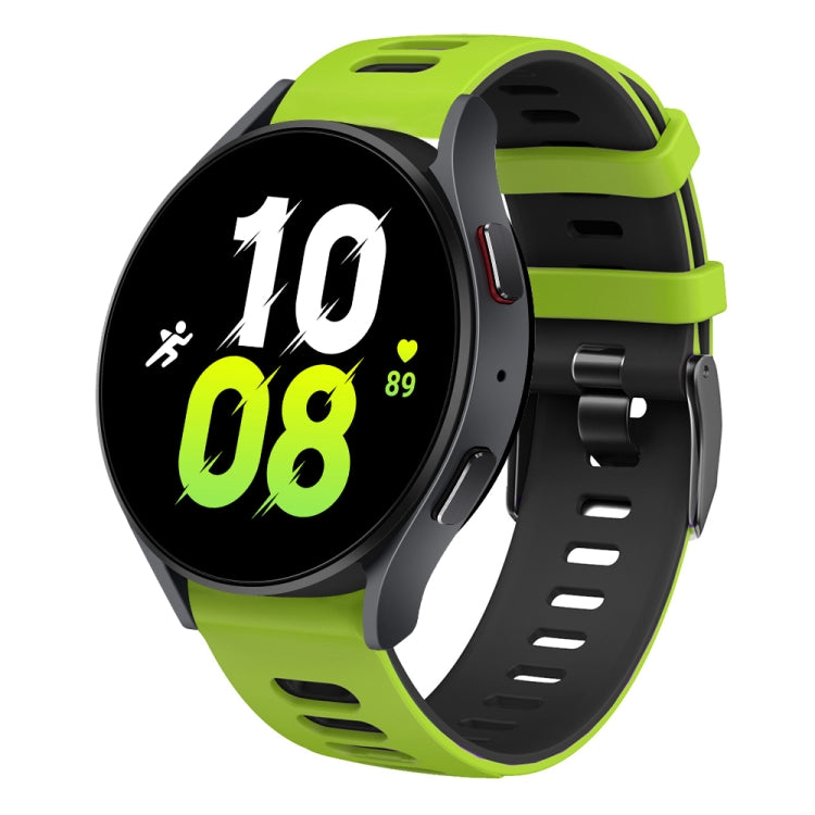20mm Two-color Silicone Watch Band, For Samsung Galaxy Watch 5  44mm, For Samsung Galaxy Watch 5 Pro  45mm