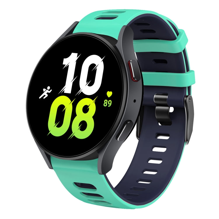 20mm Two-color Silicone Watch Band, For Samsung Galaxy Watch 5  44mm, For Samsung Galaxy Watch 5 Pro  45mm