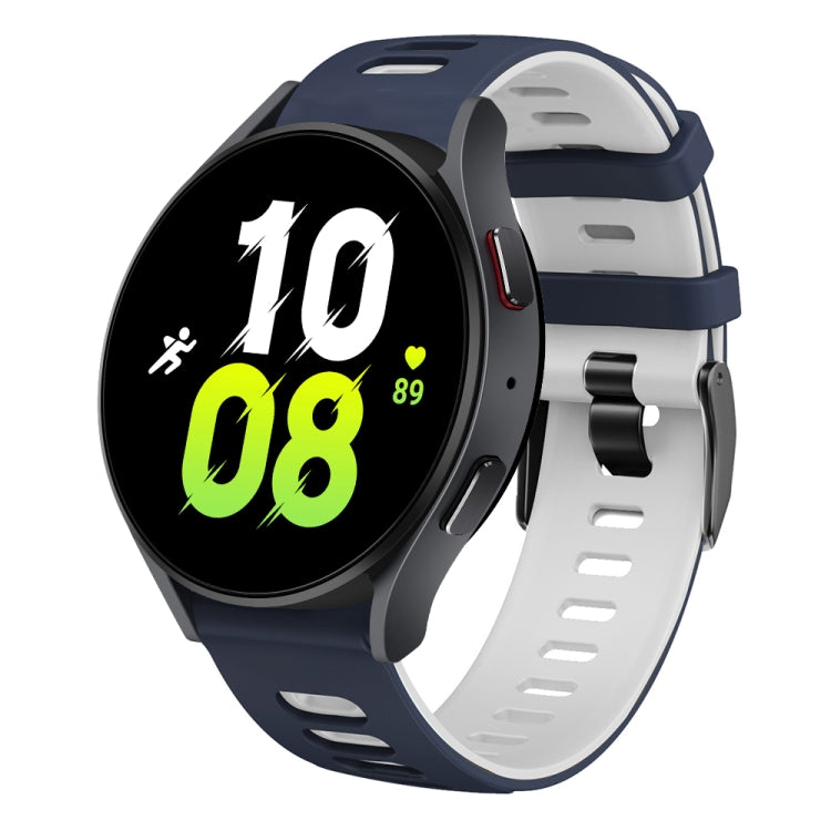 20mm Two-color Silicone Watch Band, For Samsung Galaxy Watch 5  44mm, For Samsung Galaxy Watch 5 Pro  45mm
