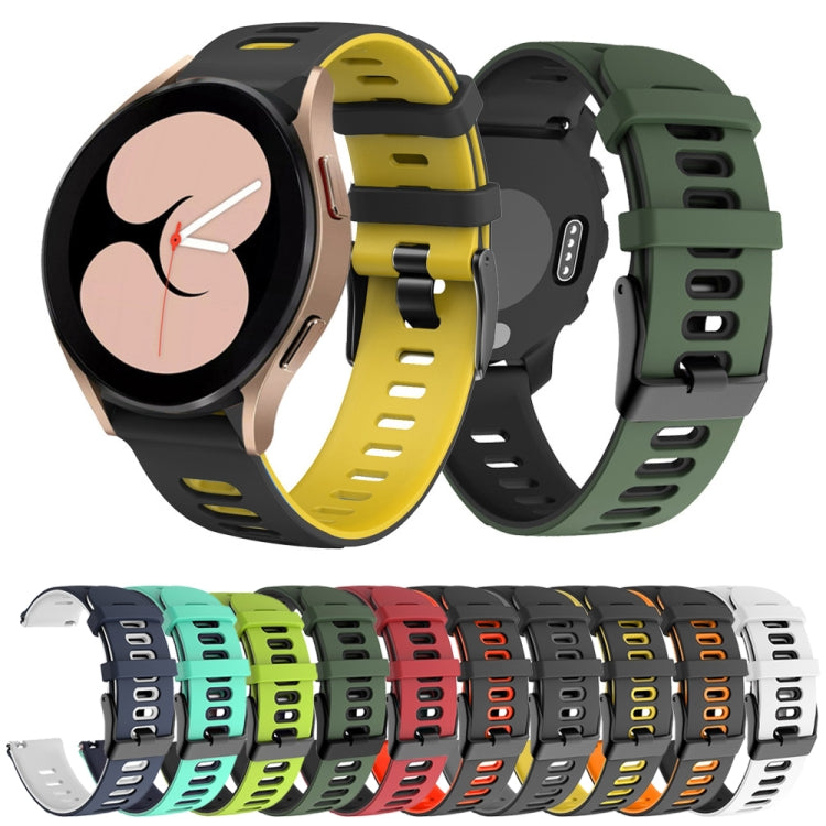 20mm Two-color Silicone Watch Band, For Samsung Galaxy Watch 5  44mm, For Samsung Galaxy Watch 5 Pro  45mm