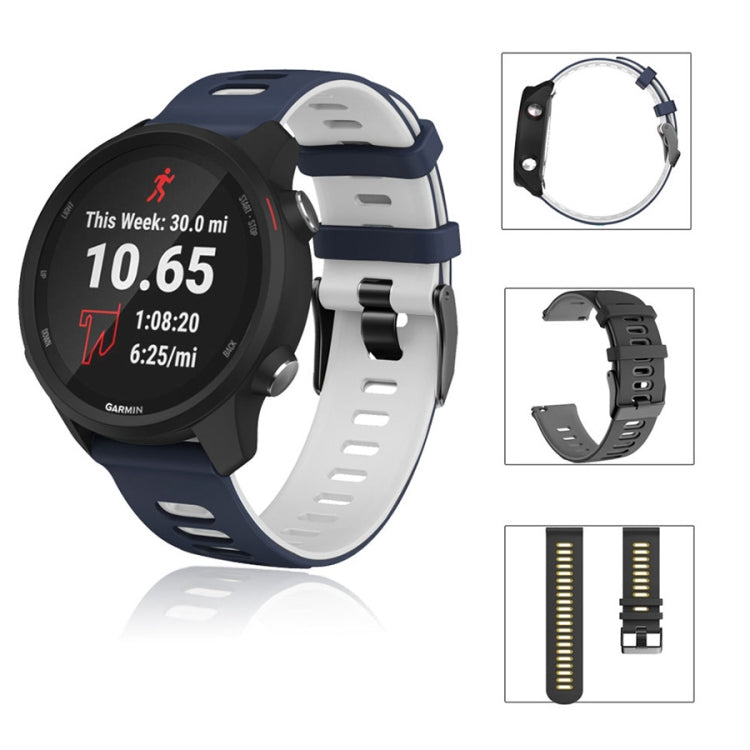 20mm Two-color Silicone Watch Band, For Samsung Galaxy Watch 6 40mm, For Samsung Galaxy Watch 6 Classic 43mm