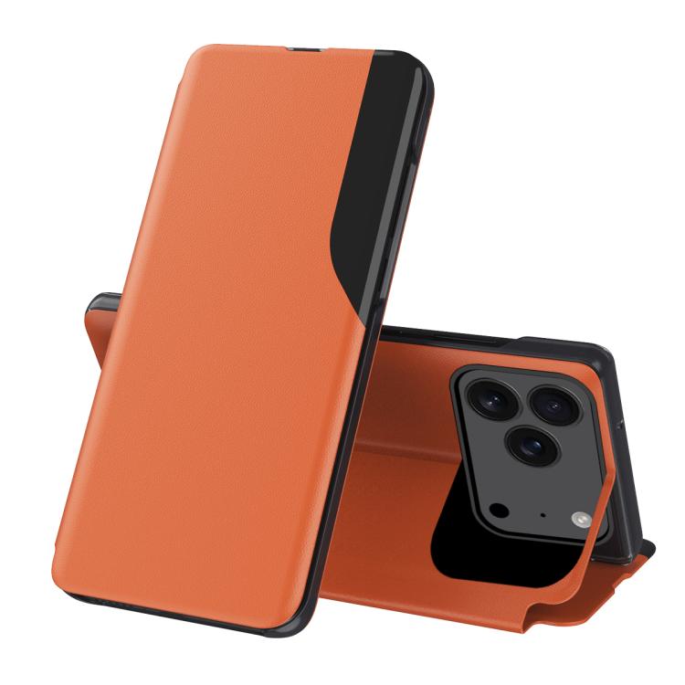 Side Display Flip Leather Phone Case