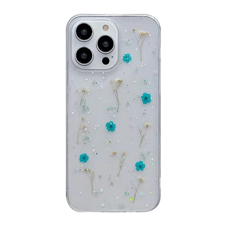 Gypsophila Flowers Pattern TPU Protective Phone Case, For iPhone 16 Pro Max, For iPhone 16 Pro, For iPhone 16 Plus, For iPhone 16, For iPhone 15 Pro Max, For iPhone 15 Pro, For iPhone 15 Plus, For iPhone 15