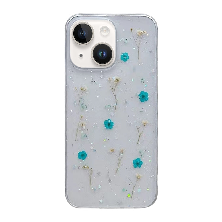 Gypsophila Flowers Pattern TPU Protective Phone Case, For iPhone 16 Pro Max, For iPhone 16 Pro, For iPhone 16 Plus, For iPhone 16, For iPhone 15 Pro Max, For iPhone 15 Pro, For iPhone 15 Plus, For iPhone 15