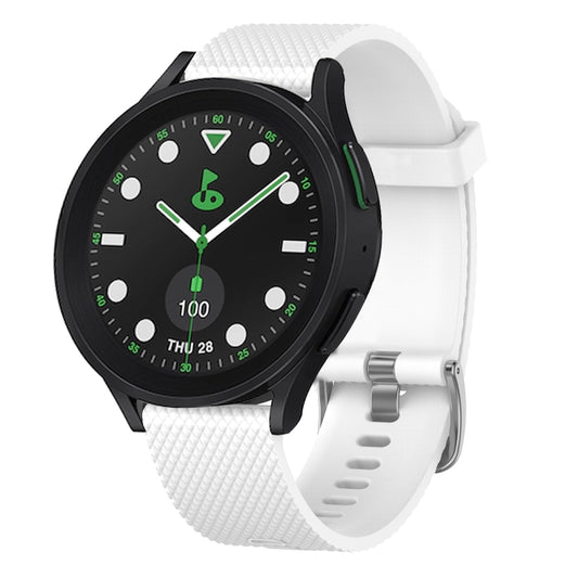 20mm Diamond Textured Silicone Watch Band, For Samsung Galaxy watch 5 Pro Golf Edition, For Samsung Galaxy watch 5 Golf Edition