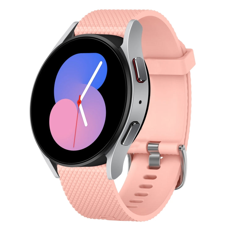 20mm Diamond Textured Silicone Watch Band, For Samsung Galaxy Watch 5 40mm, For Samsung Galaxy Watch 4 44mm