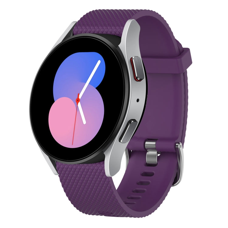 20mm Diamond Textured Silicone Watch Band, For Samsung Galaxy Watch 5 40mm, For Samsung Galaxy Watch 4 44mm