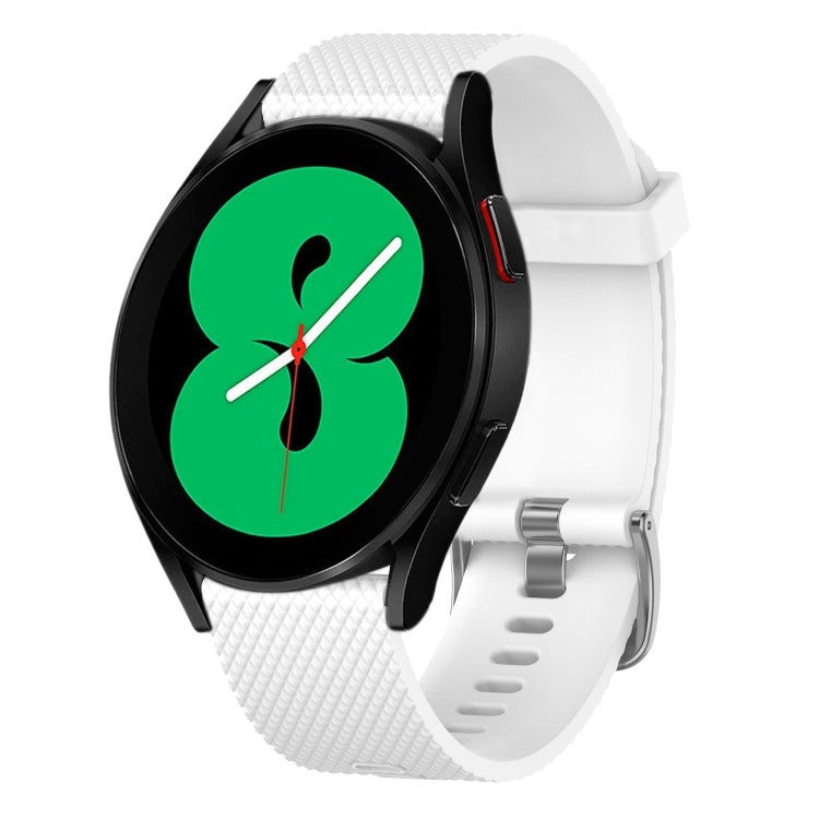20mm Diamond Textured Silicone Watch Band, For Samsung Galaxy Watch 5 40mm, For Samsung Galaxy Watch 4 44mm