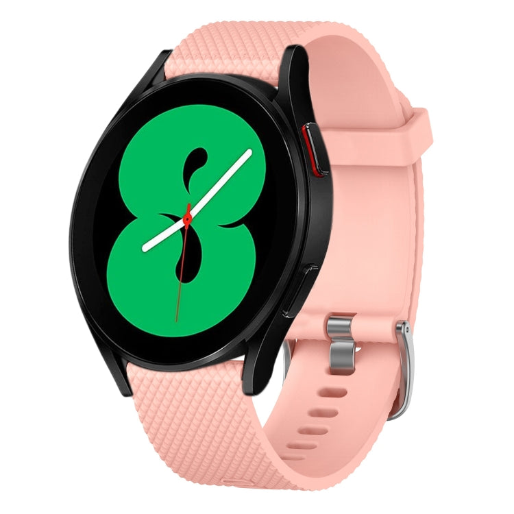 20mm Diamond Textured Silicone Watch Band, For Samsung Galaxy Watch 5 40mm, For Samsung Galaxy Watch 4 44mm
