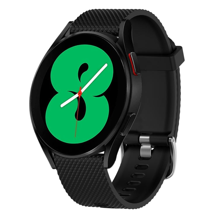 20mm Diamond Textured Silicone Watch Band, For Samsung Galaxy Watch 5 40mm, For Samsung Galaxy Watch 4 44mm