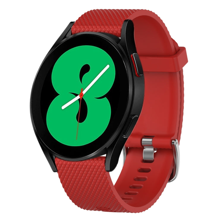 20mm Diamond Textured Silicone Watch Band, For Samsung Galaxy Watch 5 40mm, For Samsung Galaxy Watch 4 44mm