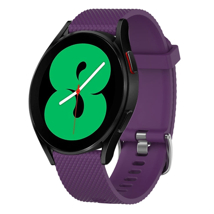20mm Diamond Textured Silicone Watch Band, For Samsung Galaxy Watch 5 40mm, For Samsung Galaxy Watch 4 44mm