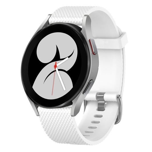 20mm Diamond Textured Silicone Watch Band, For Samsung Galaxy Watch 4 40mm, For Samsung  Galaxy Watch 4 Classic 46mm