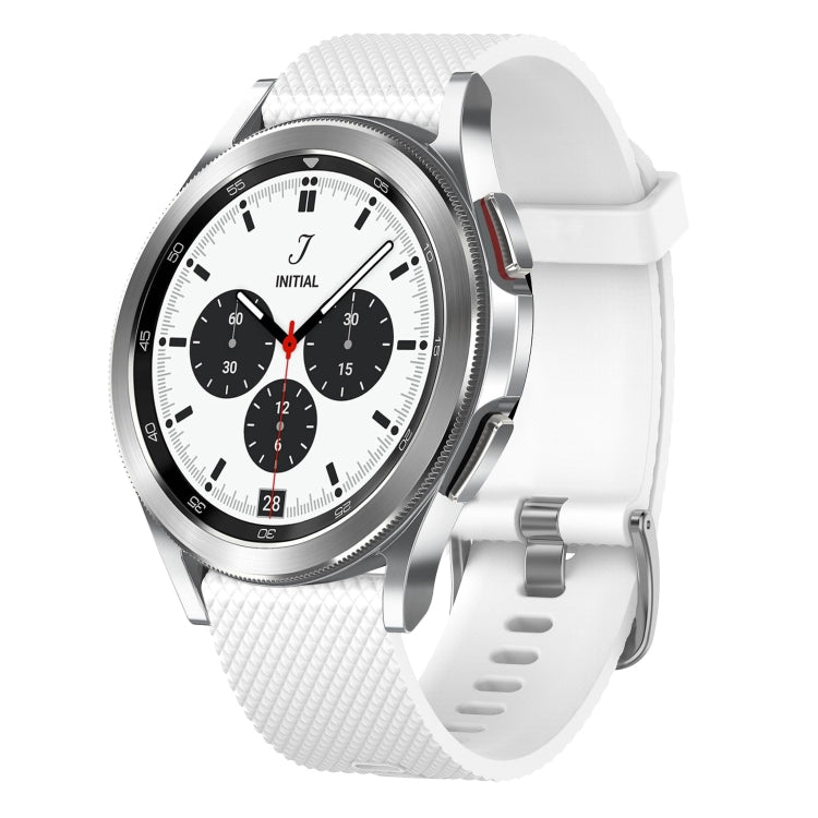 20mm Diamond Textured Silicone Watch Band, For Samsung  Galaxy Watch 4 Classic 42mm, For Samsung Galaxy Watch Active 2 44mm