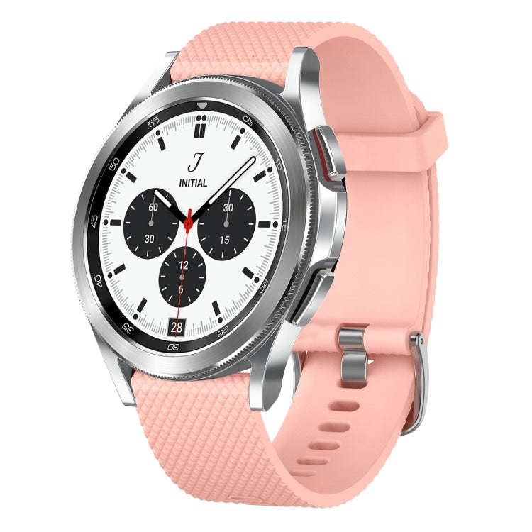 20mm Diamond Textured Silicone Watch Band, For Samsung  Galaxy Watch 4 Classic 42mm, For Samsung Galaxy Watch Active 2 44mm