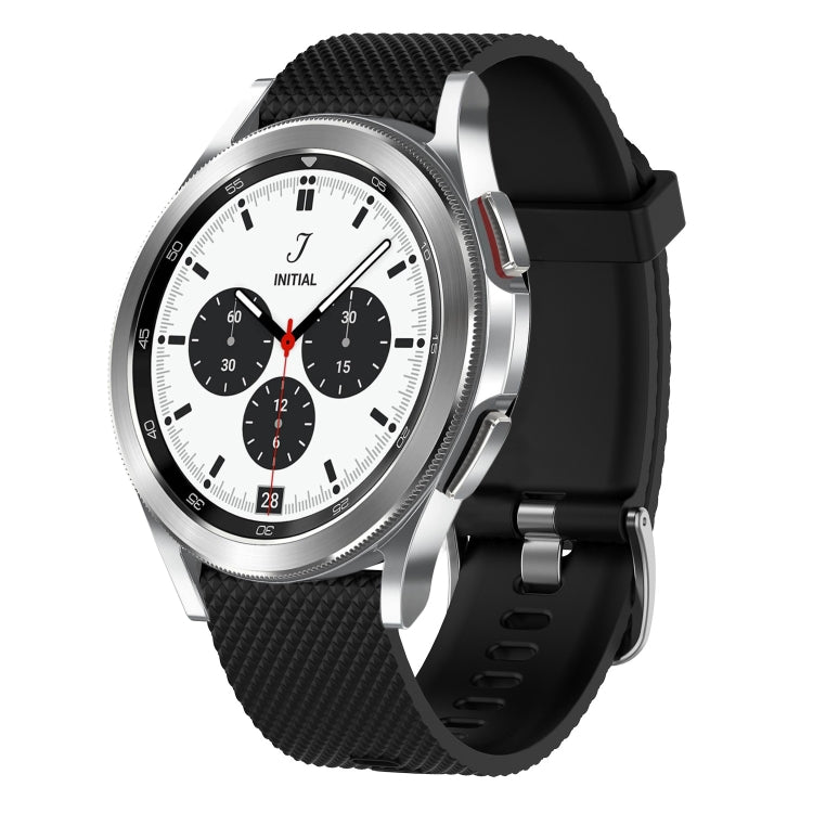 20mm Diamond Textured Silicone Watch Band, For Samsung  Galaxy Watch 4 Classic 42mm, For Samsung Galaxy Watch Active 2 44mm