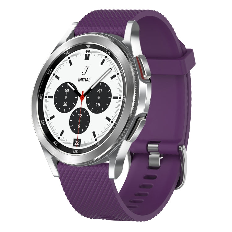 20mm Diamond Textured Silicone Watch Band, For Samsung  Galaxy Watch 4 Classic 42mm, For Samsung Galaxy Watch Active 2 44mm