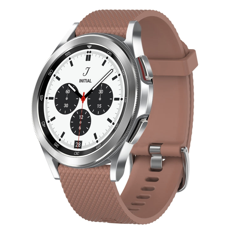 20mm Diamond Textured Silicone Watch Band, For Samsung  Galaxy Watch 4 Classic 42mm, For Samsung Galaxy Watch Active 2 44mm