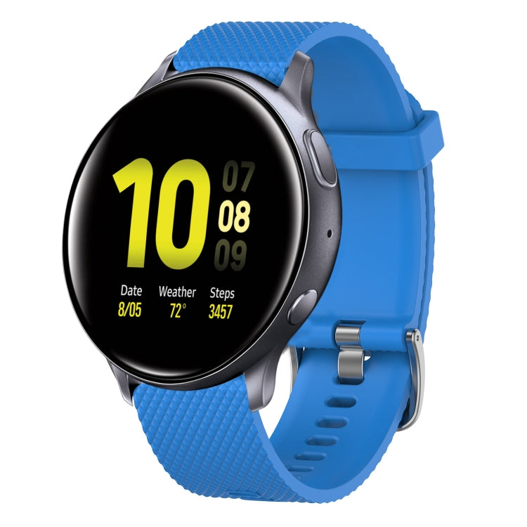 20mm Diamond Textured Silicone Watch Band, For Samsung  Galaxy Watch 4 Classic 42mm, For Samsung Galaxy Watch Active 2 44mm