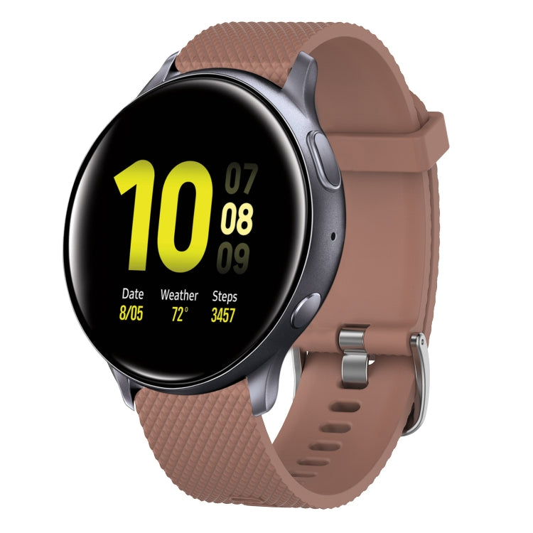 20mm Diamond Textured Silicone Watch Band, For Samsung  Galaxy Watch 4 Classic 42mm, For Samsung Galaxy Watch Active 2 44mm