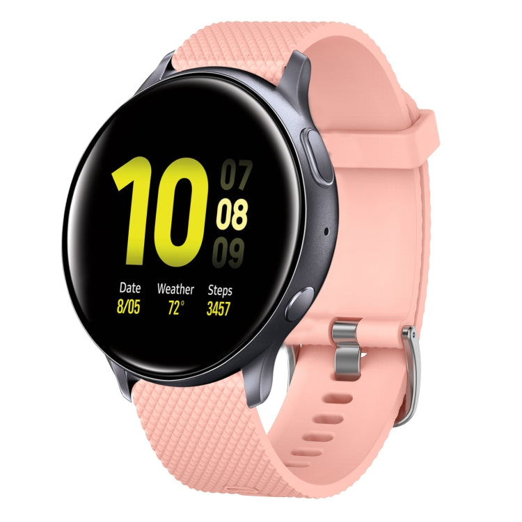 20mm Diamond Textured Silicone Watch Band, For Samsung Galaxy Watch Active 2 40mm, For Samsung Galaxy Watch 42mm