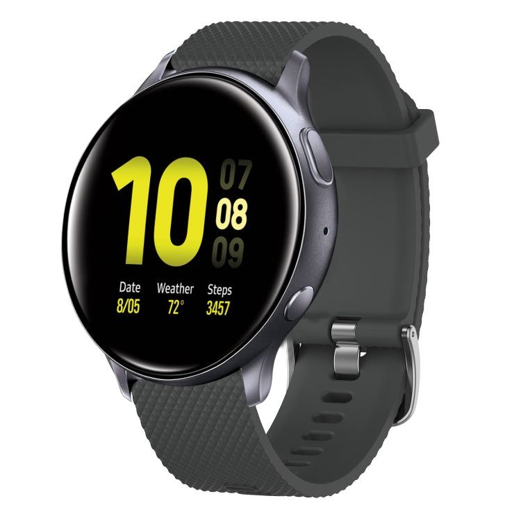 20mm Diamond Textured Silicone Watch Band, For Samsung Galaxy Watch Active 2 40mm, For Samsung Galaxy Watch 42mm