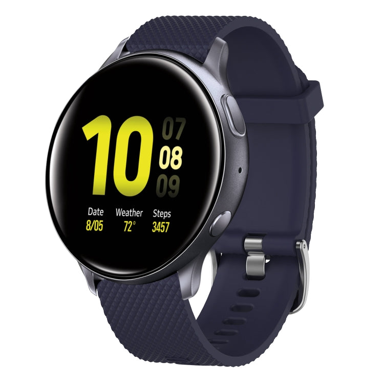 20mm Diamond Textured Silicone Watch Band, For Samsung Galaxy Watch Active 2 40mm, For Samsung Galaxy Watch 42mm