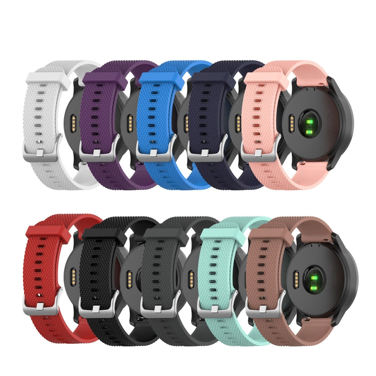 20mm Diamond Textured Silicone Watch Band, For Samsung Galaxy Watch 5 40mm, For Samsung Galaxy Watch 4 44mm