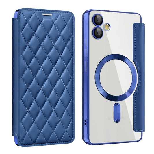 Shield MagSafe RFID Anti-theft Rhombus Leather Phone Case, For Samsung Galaxy A05, For Samsung Galaxy A05s, For Samsung Galaxy S23 FE 5G