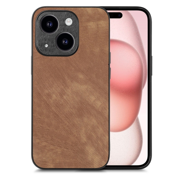 Vintage Leather PC Back Cover Phone Case, For iPhone 15 Pro, For iPhone 15 Plus, For iPhone 15, For iPhone 14 Plus, For iPhone 14