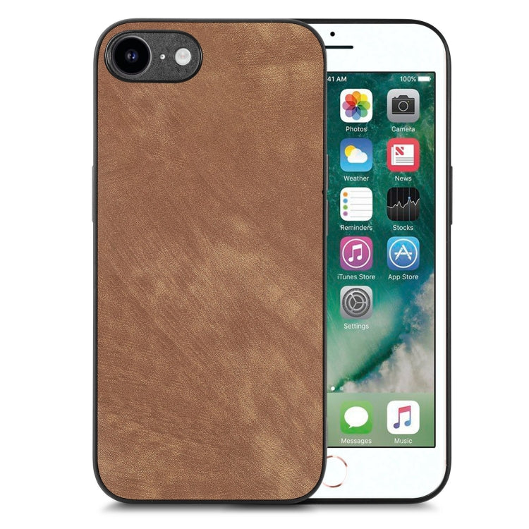 Vintage Leather PC Back Cover Phone Case, For iPhone 7 / 8 / SE 2022 / SE 2020, For iPhone X / XS, For iPhone 7 Plus / 8 Plus, For iPhone 6 Plus / 6s Plus, For iPhone 6 / 6s