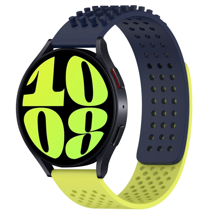 20mm Holes Breathable 3D Dots Silicone Watch Band, For Samsung Galaxy Watch 6 44mm