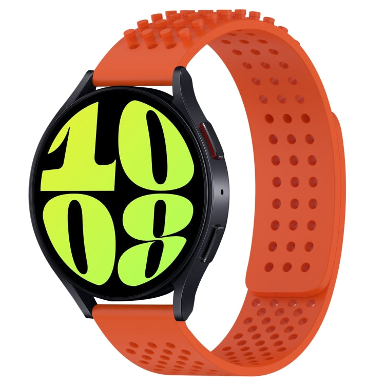 20mm Holes Breathable 3D Dots Silicone Watch Band, For Samsung Galaxy Watch 6 40mm