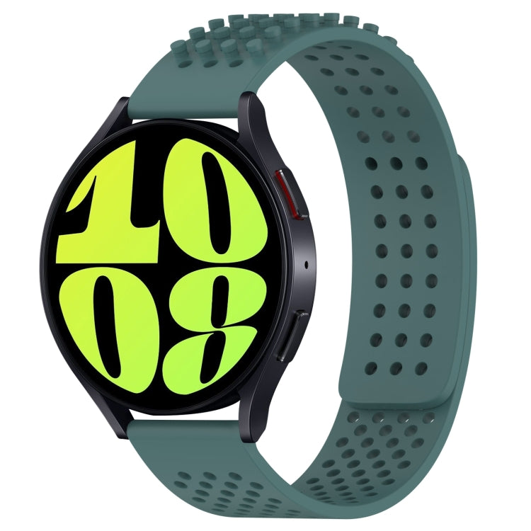 20mm Holes Breathable 3D Dots Silicone Watch Band, For Samsung Galaxy Watch 6 40mm