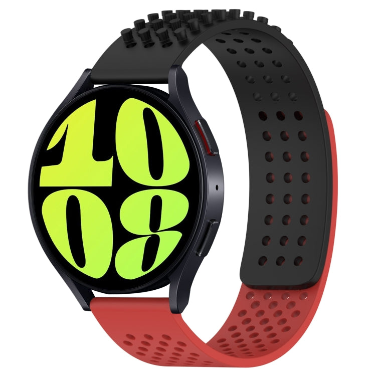 20mm Holes Breathable 3D Dots Silicone Watch Band, For Samsung Galaxy Watch 6 40mm