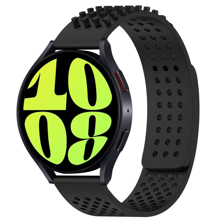 20mm Holes Breathable 3D Dots Silicone Watch Band, For Samsung Galaxy Watch 6 40mm