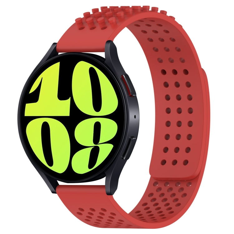 20mm Holes Breathable 3D Dots Silicone Watch Band, For Samsung Galaxy Watch 6 40mm