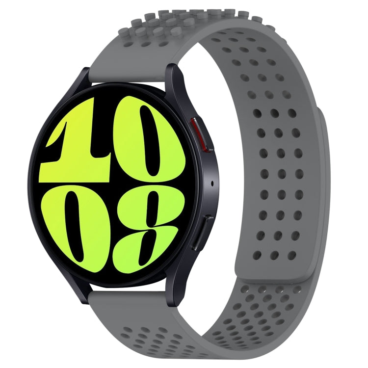 20mm Holes Breathable 3D Dots Silicone Watch Band, For Samsung Galaxy Watch 6 40mm