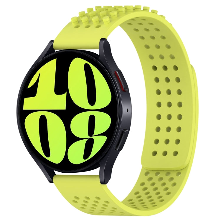 20mm Holes Breathable 3D Dots Silicone Watch Band, For Samsung Galaxy Watch 6 40mm