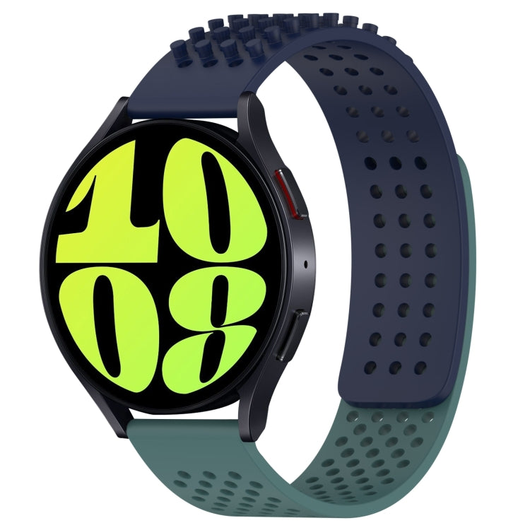 20mm Holes Breathable 3D Dots Silicone Watch Band, For Samsung Galaxy Watch 6 40mm