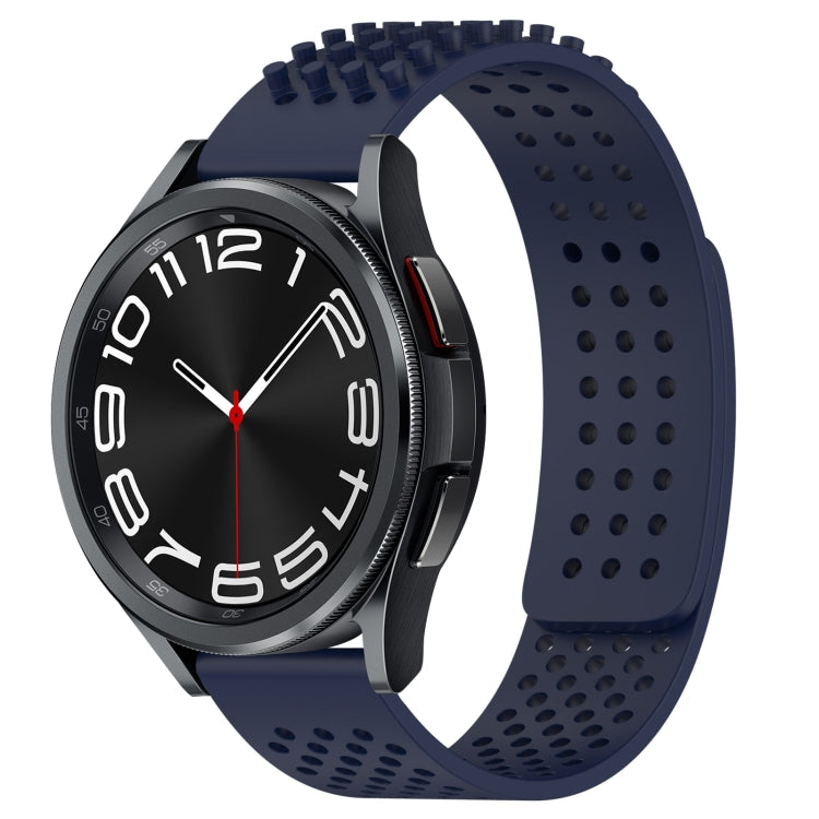 20mm Holes Breathable 3D Dots Silicone Watch Band, For Samsung Galaxy Watch 6 Classic 43mm
