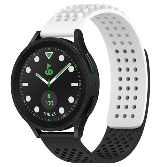 20mm Holes Breathable 3D Dots Silicone Watch Band, For Samsung Galaxy watch 5 Pro Golf Edition