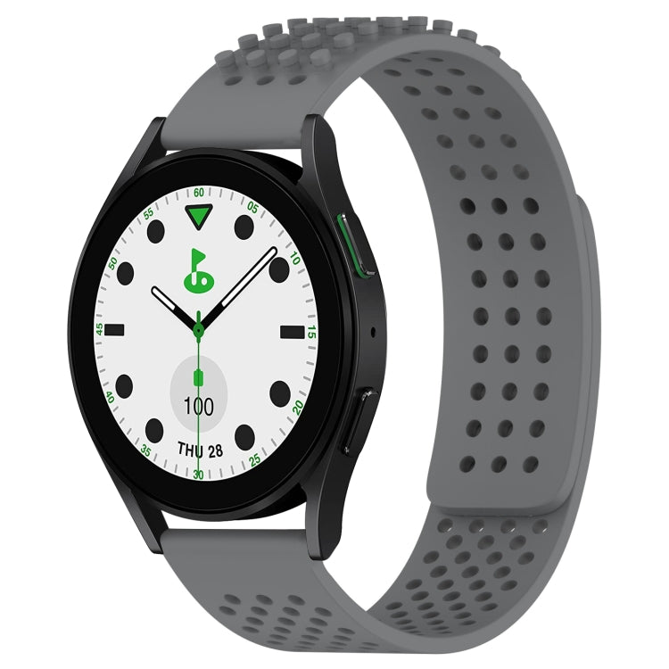 20mm Holes Breathable 3D Dots Silicone Watch Band, For Samsung Galaxy watch 5 Golf Edition