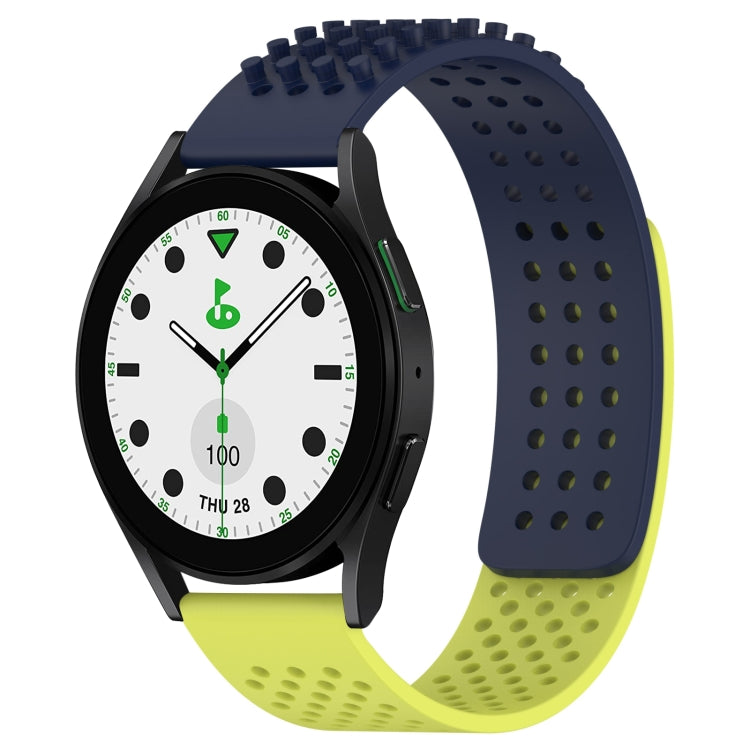 20mm Holes Breathable 3D Dots Silicone Watch Band, For Samsung Galaxy watch 5 Golf Edition