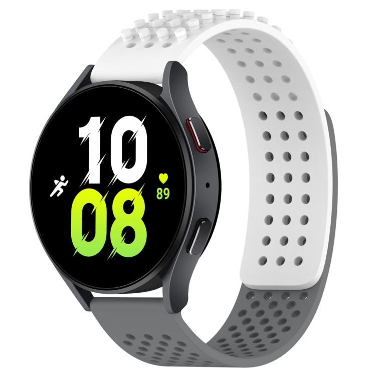 20mm Holes Breathable 3D Dots Silicone Watch Band, For Samsung Galaxy Watch 5  44mm