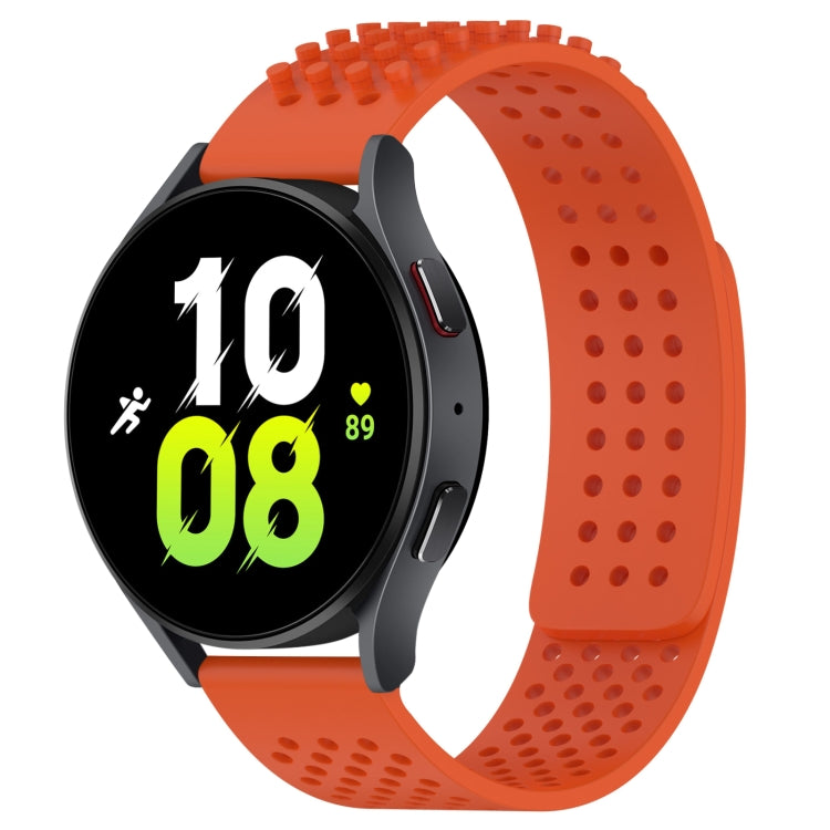 20mm Holes Breathable 3D Dots Silicone Watch Band, For Samsung Galaxy Watch 5  44mm