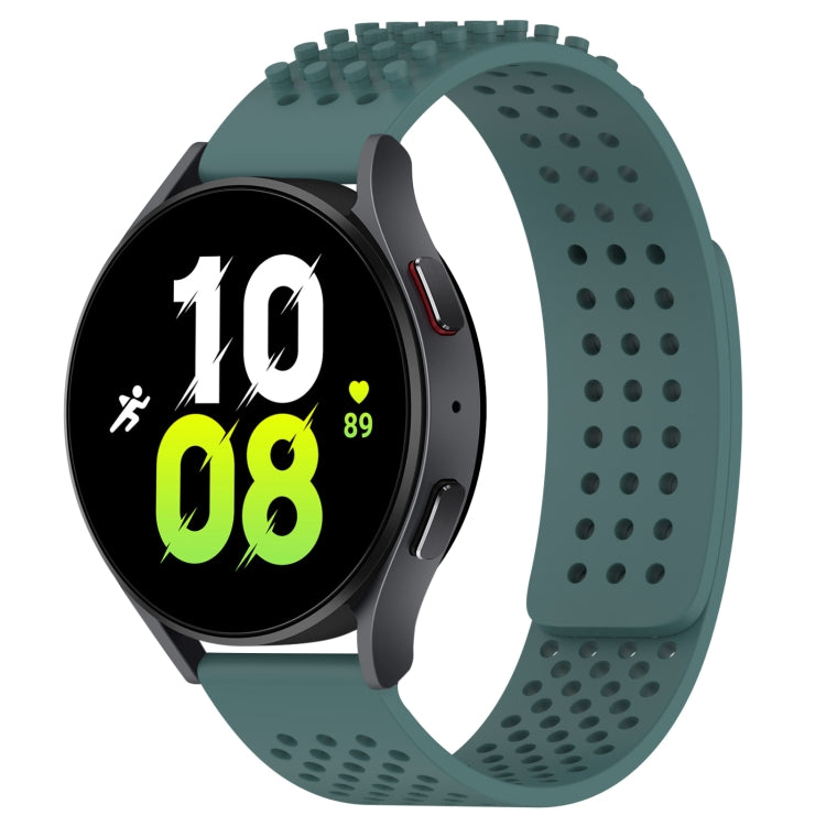 20mm Holes Breathable 3D Dots Silicone Watch Band, For Samsung Galaxy Watch 5  44mm