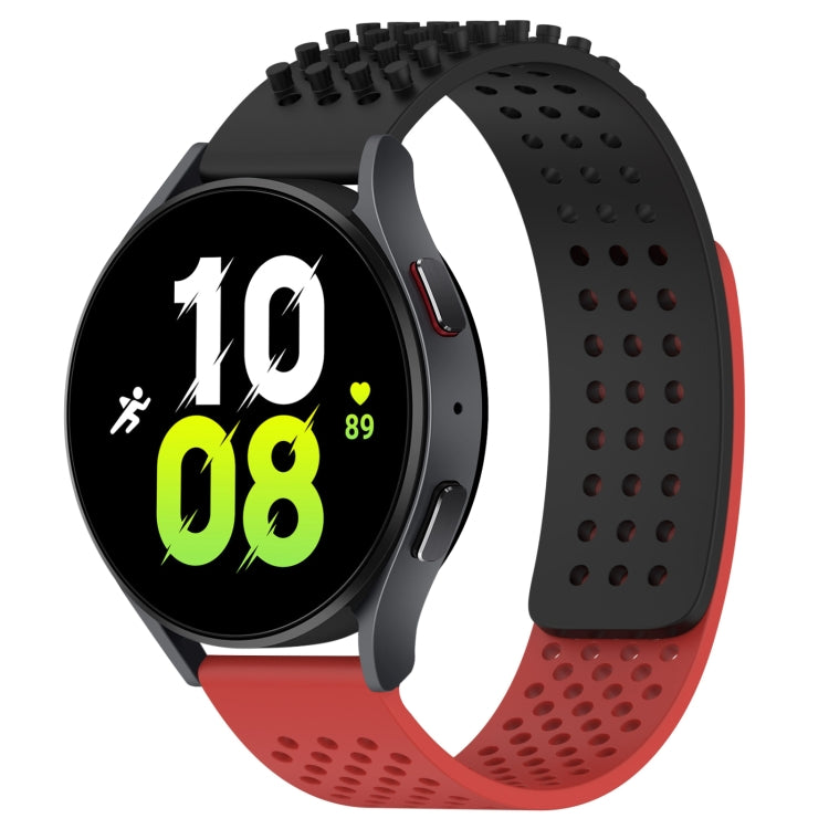 20mm Holes Breathable 3D Dots Silicone Watch Band, For Samsung Galaxy Watch 5  44mm