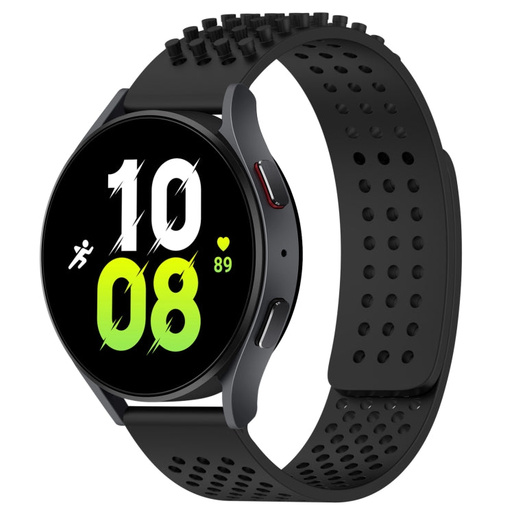 20mm Holes Breathable 3D Dots Silicone Watch Band, For Samsung Galaxy Watch 5  44mm