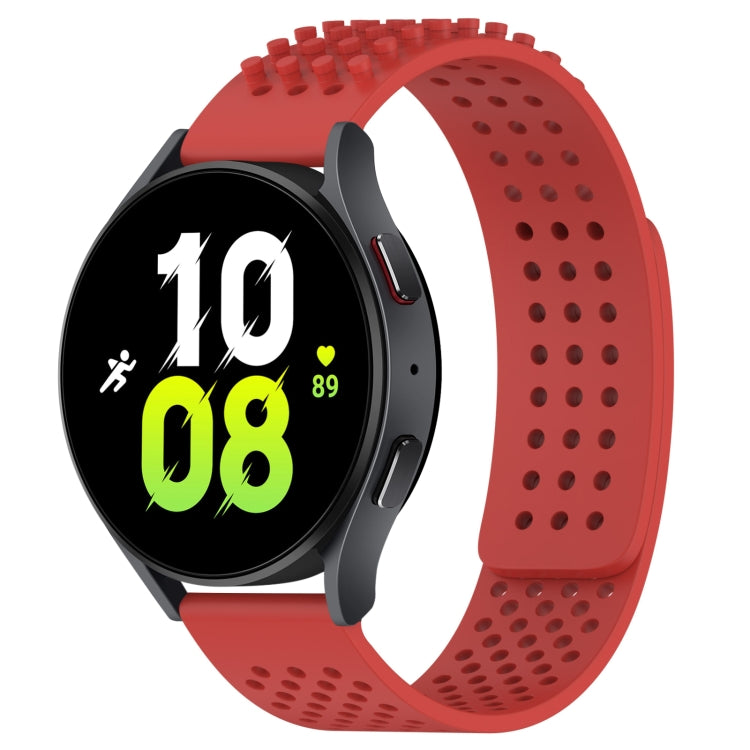 20mm Holes Breathable 3D Dots Silicone Watch Band, For Samsung Galaxy Watch 5  44mm